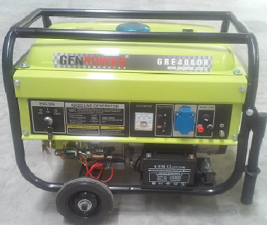 Genpower 4 kVA Benzinli Portatif Monofaze Jeneratör GBG4000E